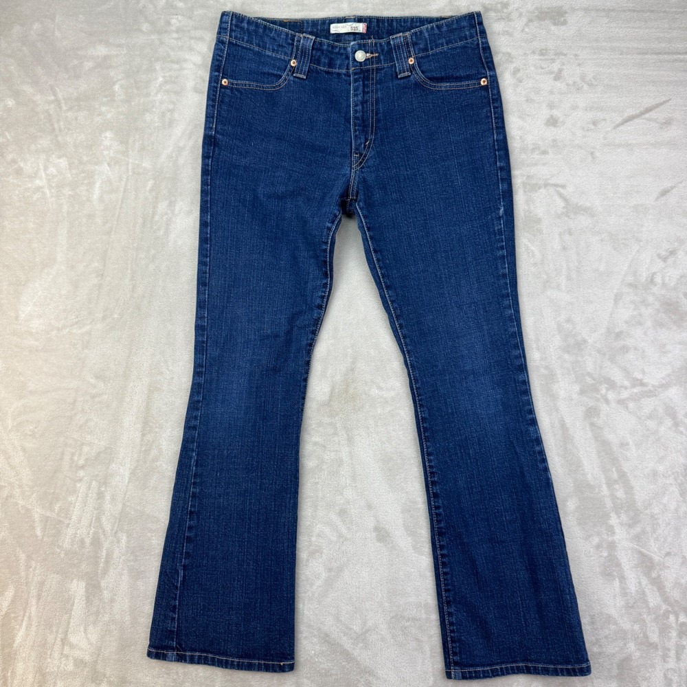 Vintage 2008 Levis 525 Jeans Womens 10 Mid Rise Bootcut‎ Denim Classic Y2K Dark